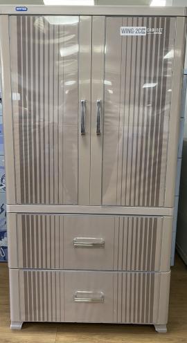 Tủ nhựa Wing 2 cánh 2 hộc - Xám